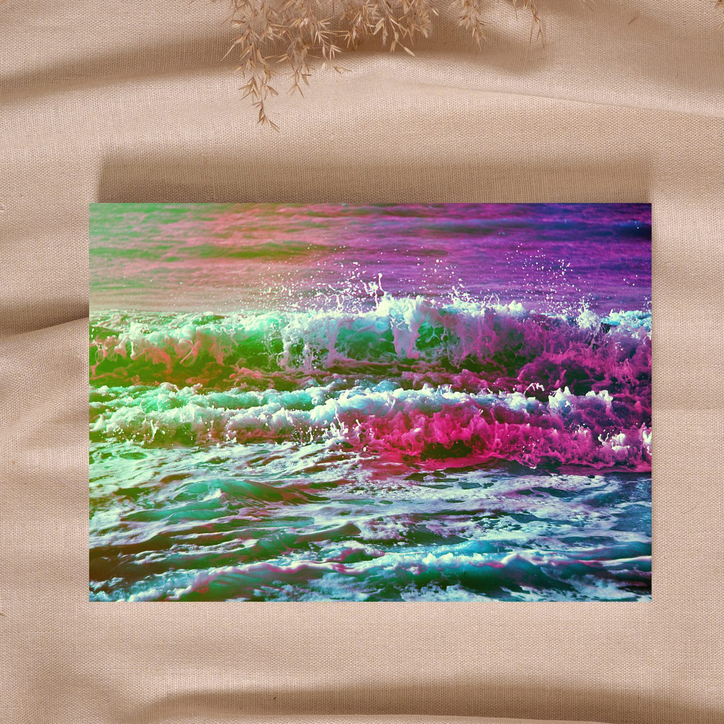 "Trippy Waves" Photo Postcard image 0