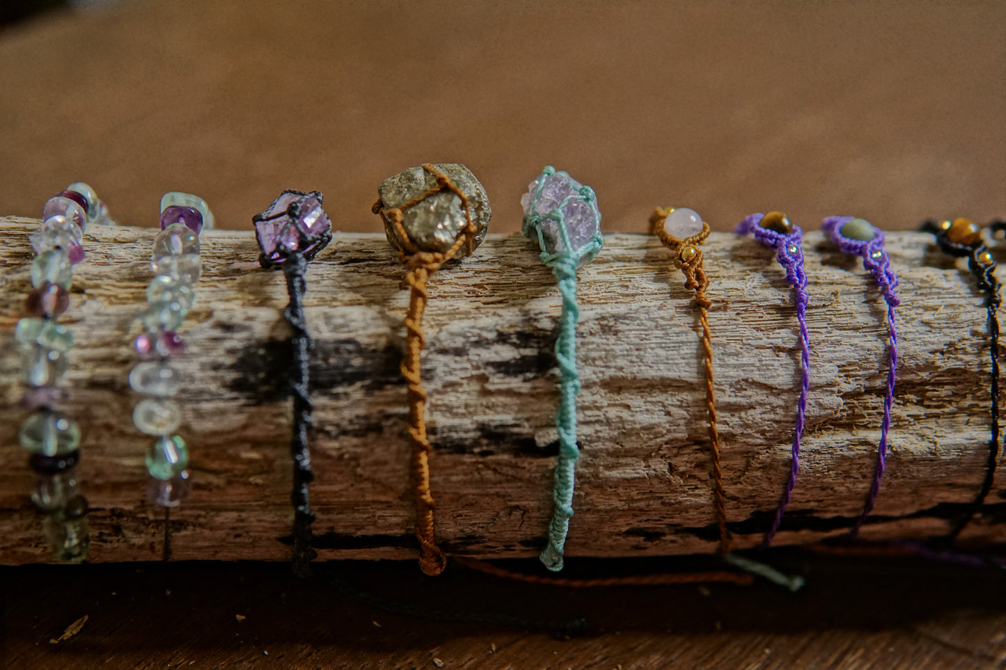 Amethyst Druzy Macrame Bracelet image 2