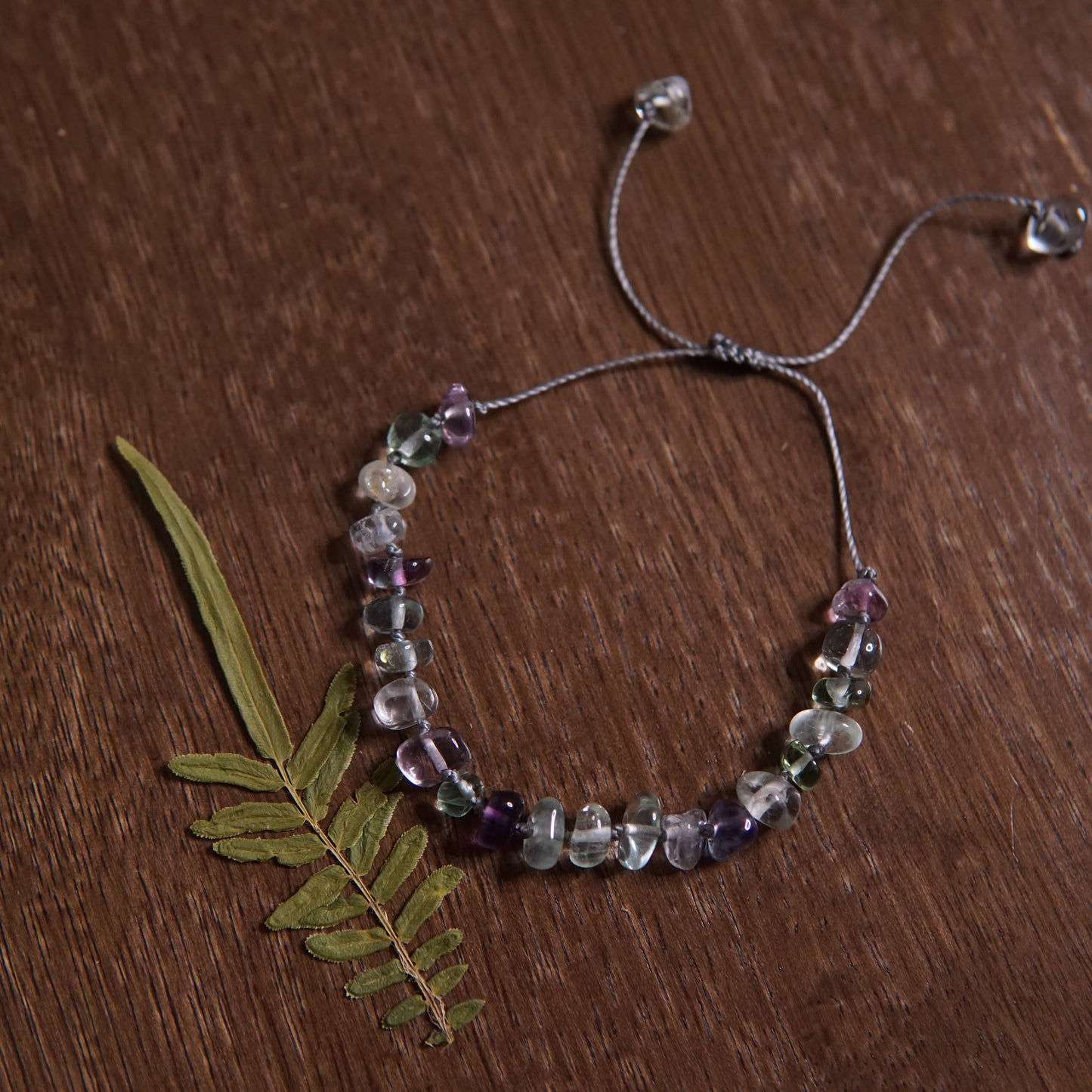 Rainbow Fluorite Chip Bracelet image 3