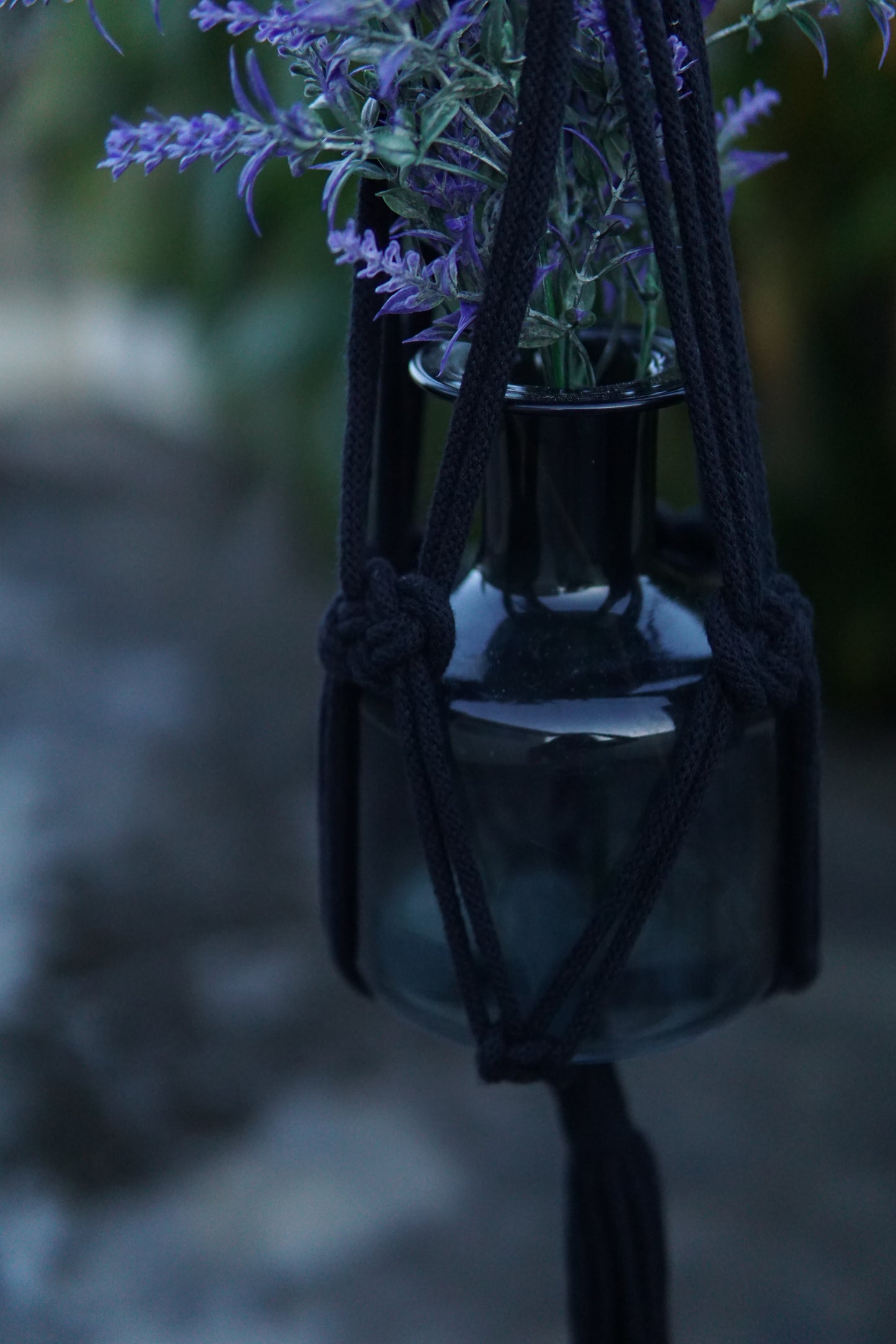 Black Macrame Plant Hanger image 2