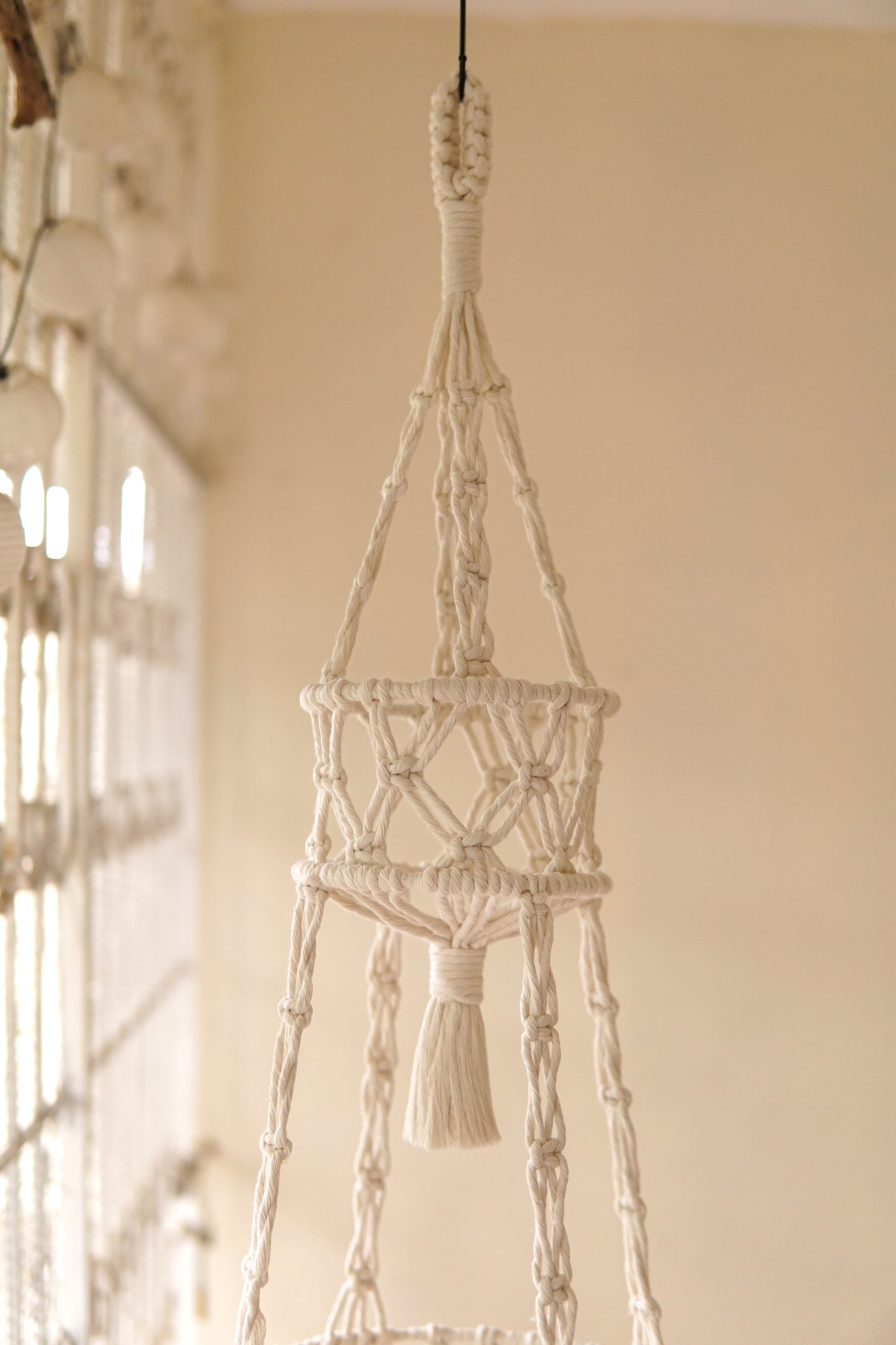 Cosmic 3-tier Macrame Basket image 6