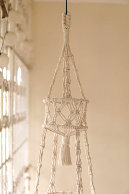 Cosmic 3-tier Macrame Basket image 6