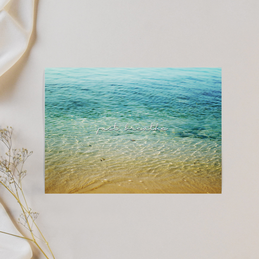 "Just Breathe" Photo Postcard image 0