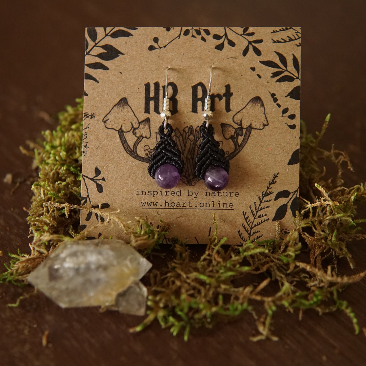 Amethyst Gaia Earrings image 0