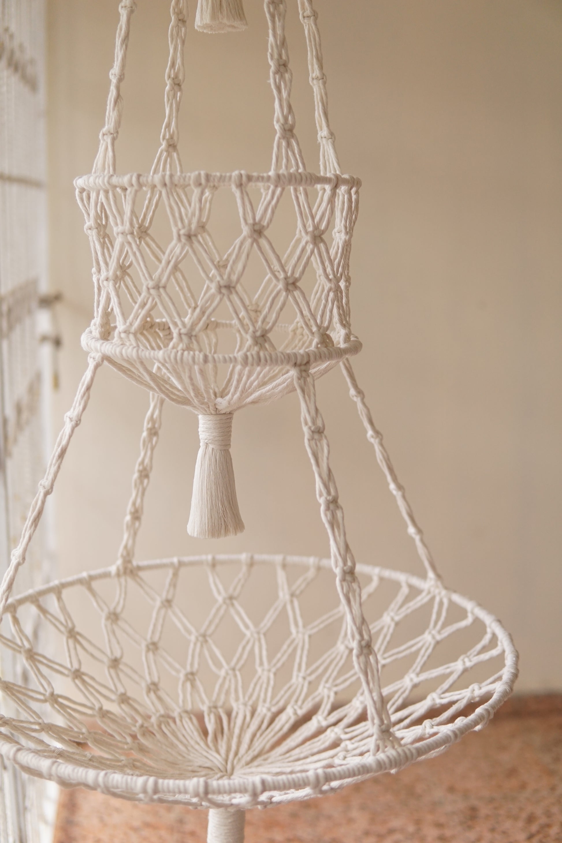 Cosmic 3-tier Macrame Basket image 3