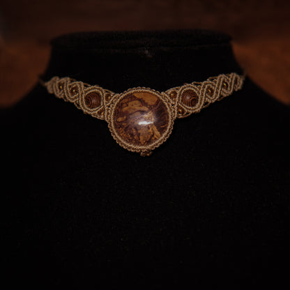Jasper Macrame Choker