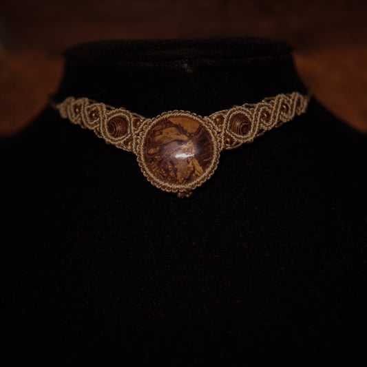 Jasper Macrame Choker