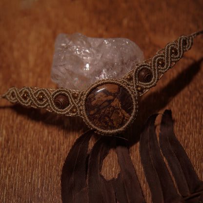 Jasper Macrame Choker
