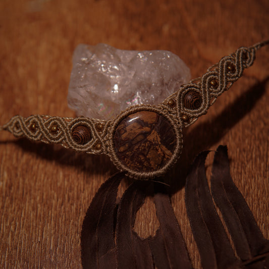 Jasper Macrame Choker